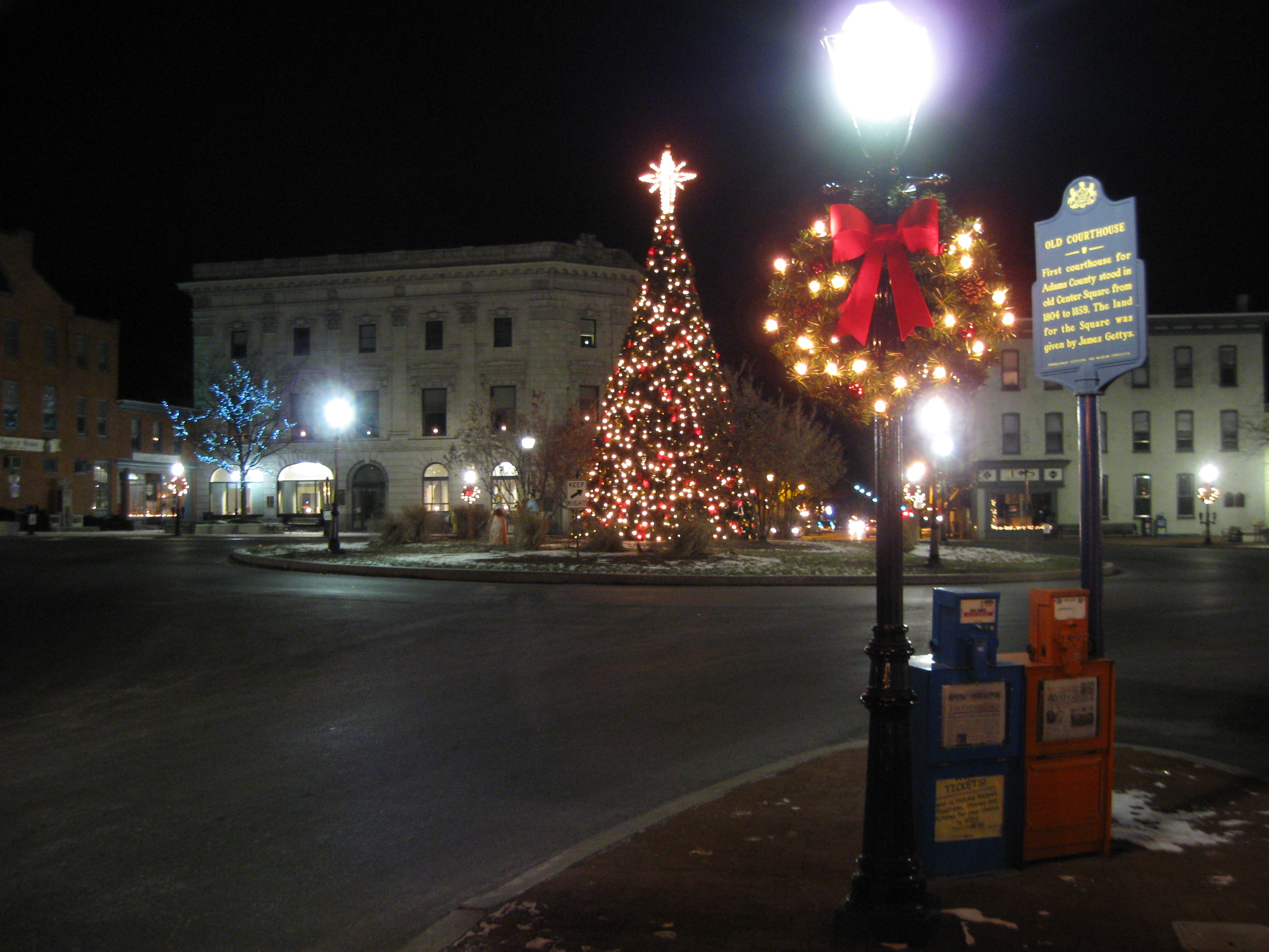 Gettysburg Diamond Christmas Lights Gettysburg Daily