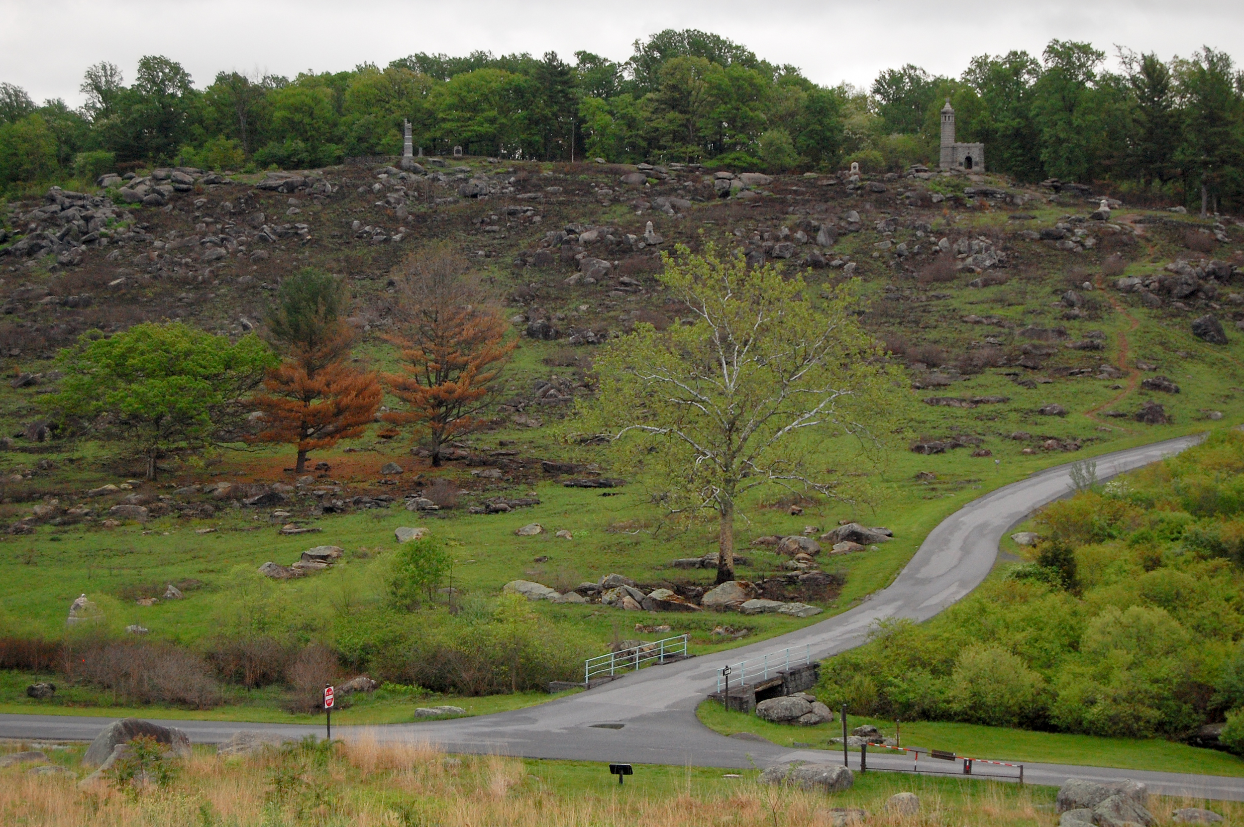 Little Round Top Panorama: An Early Autumn View of the Battlefield