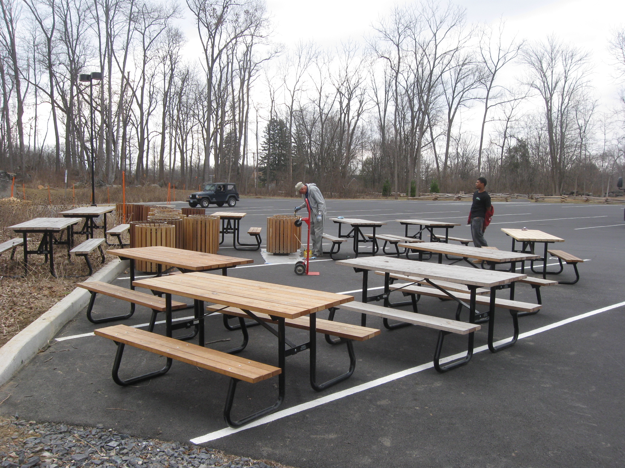 Visitor Center Parking Lots Picnic Area Preparation Gettysburg Daily