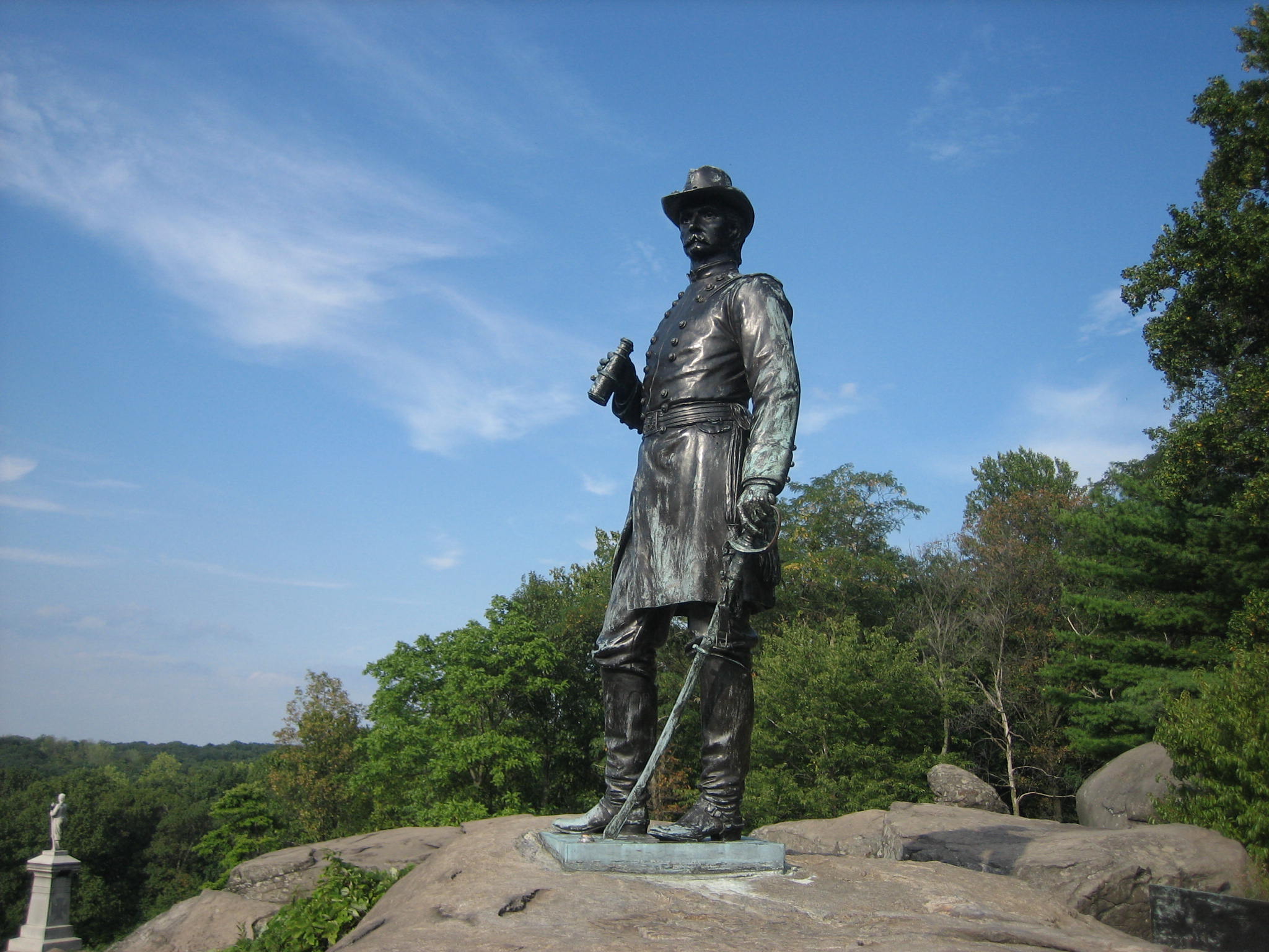 Image result for statue of general warren at gettysburg