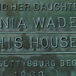 Ginnie Wade house plaque