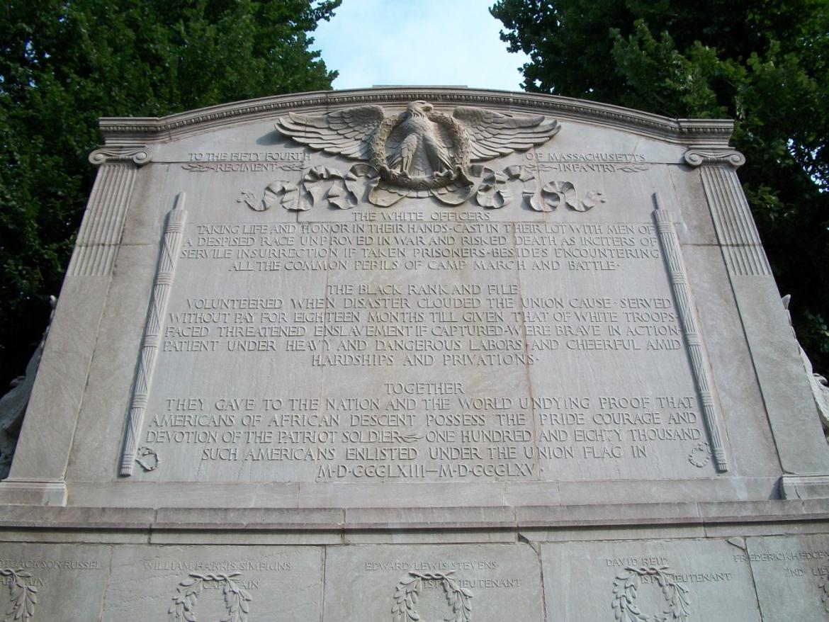 Back inscriptions on the memorial