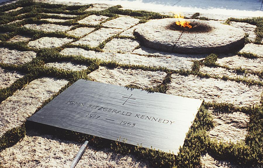 Eternal Flame on President Kennedy's grave