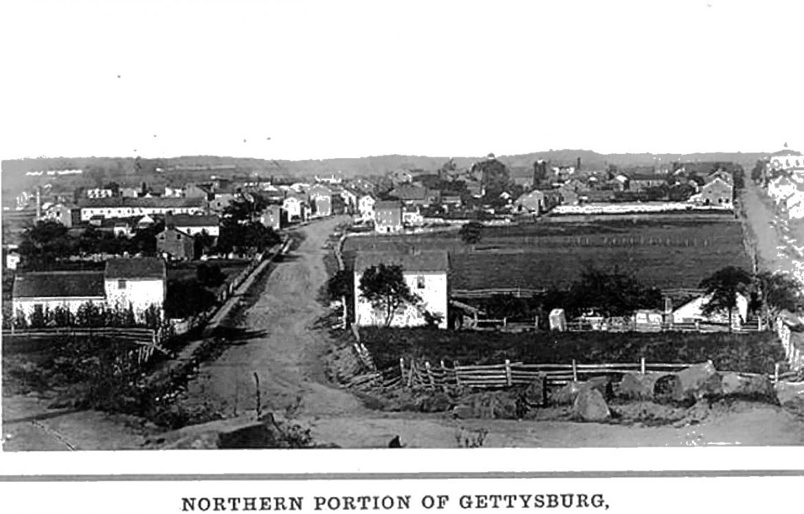1863 Borough of Gettysburg photograph