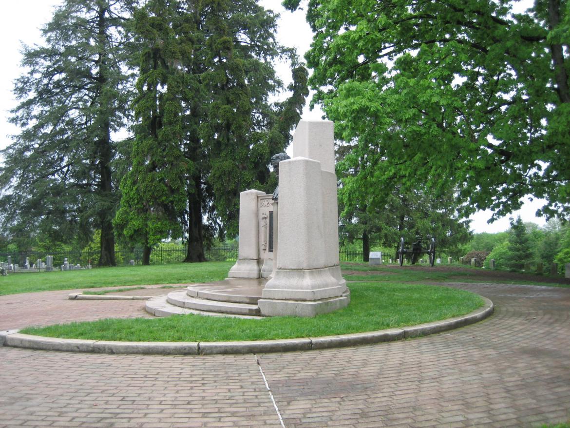Right side of Gettysburg Address Memorial